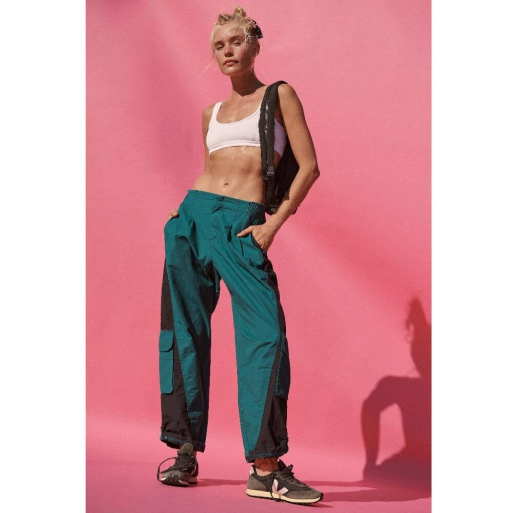 NEW FP Movement Spruced Up Combo Mesmerize Me Colorblock Pants S